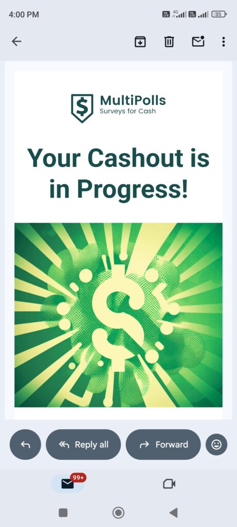 Multipolls cashout in progress